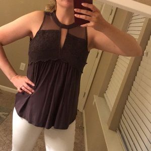 NWT Lace-Detailed Tank
